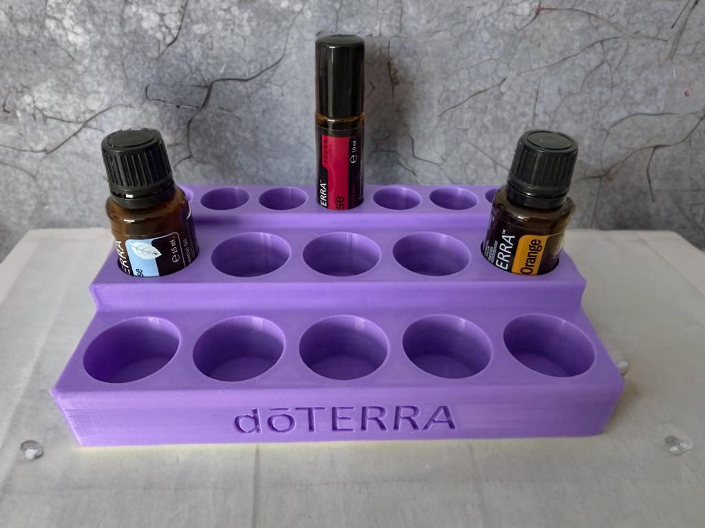 Suport roll-on + sticlute 15 ml ulei esential mov